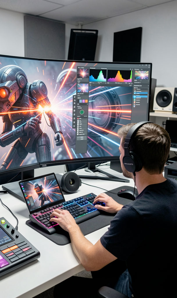 Un étudiant de l'école du Cercle digital utilise l'IA.